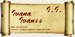 Ivana Ivaniš vizit kartica